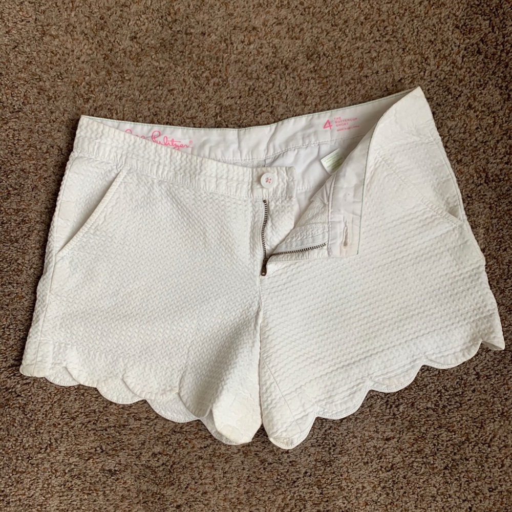 LILLY PULITZER BUTTERCUP SCALLOP HEM SHORT